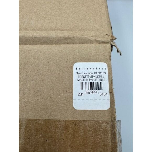 NWT RARE small Terra Cotta Pottery Barn Pumpkin Decoration - Picture 6 of 6